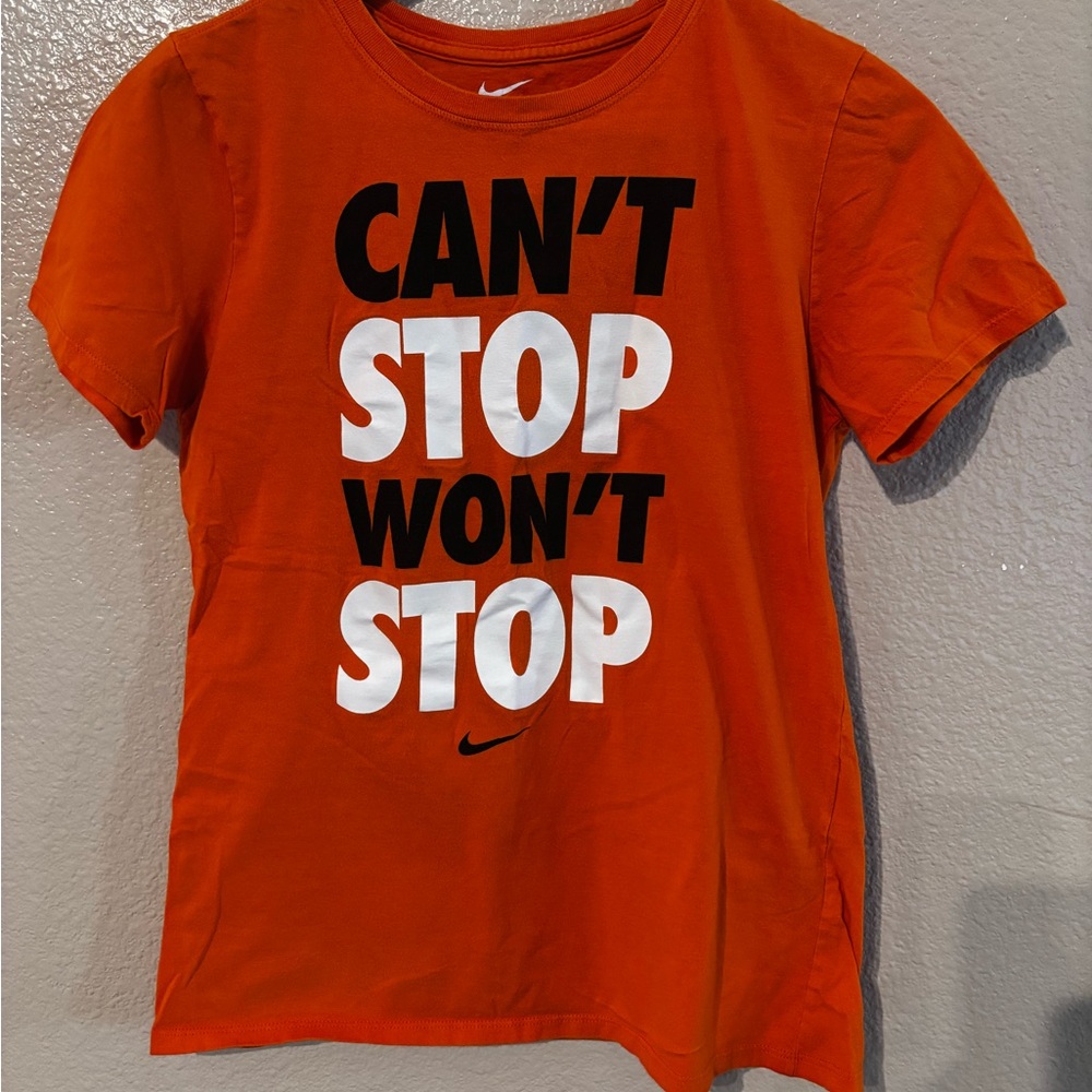 Nike women’s Orange Graphic Tee